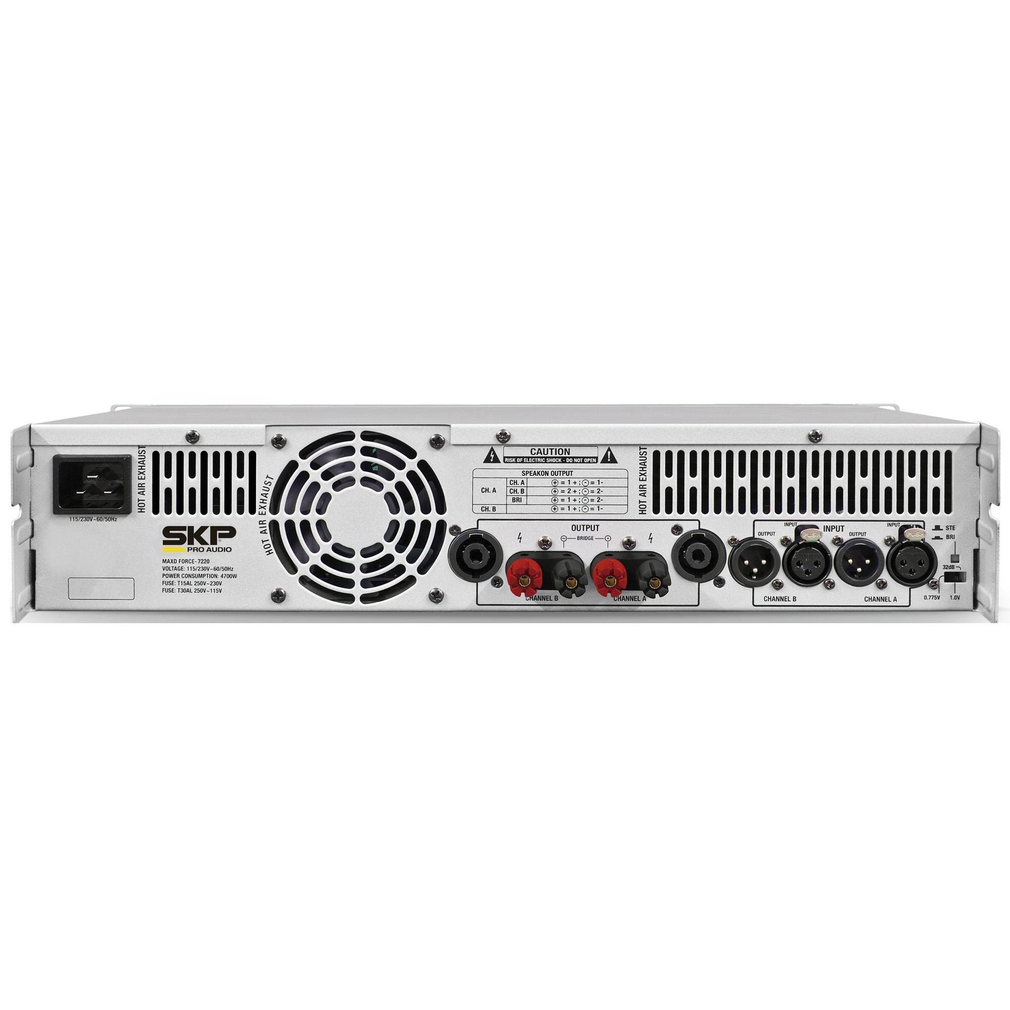 Amplificador "d" 7200w Maxd-7220 Prata Skp 