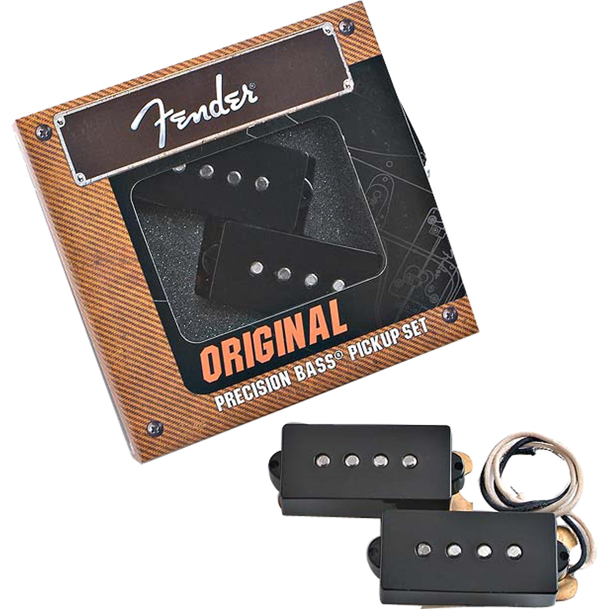 Set de Captadores Para Contrabaixo Original Precision Bass Preto Fender 