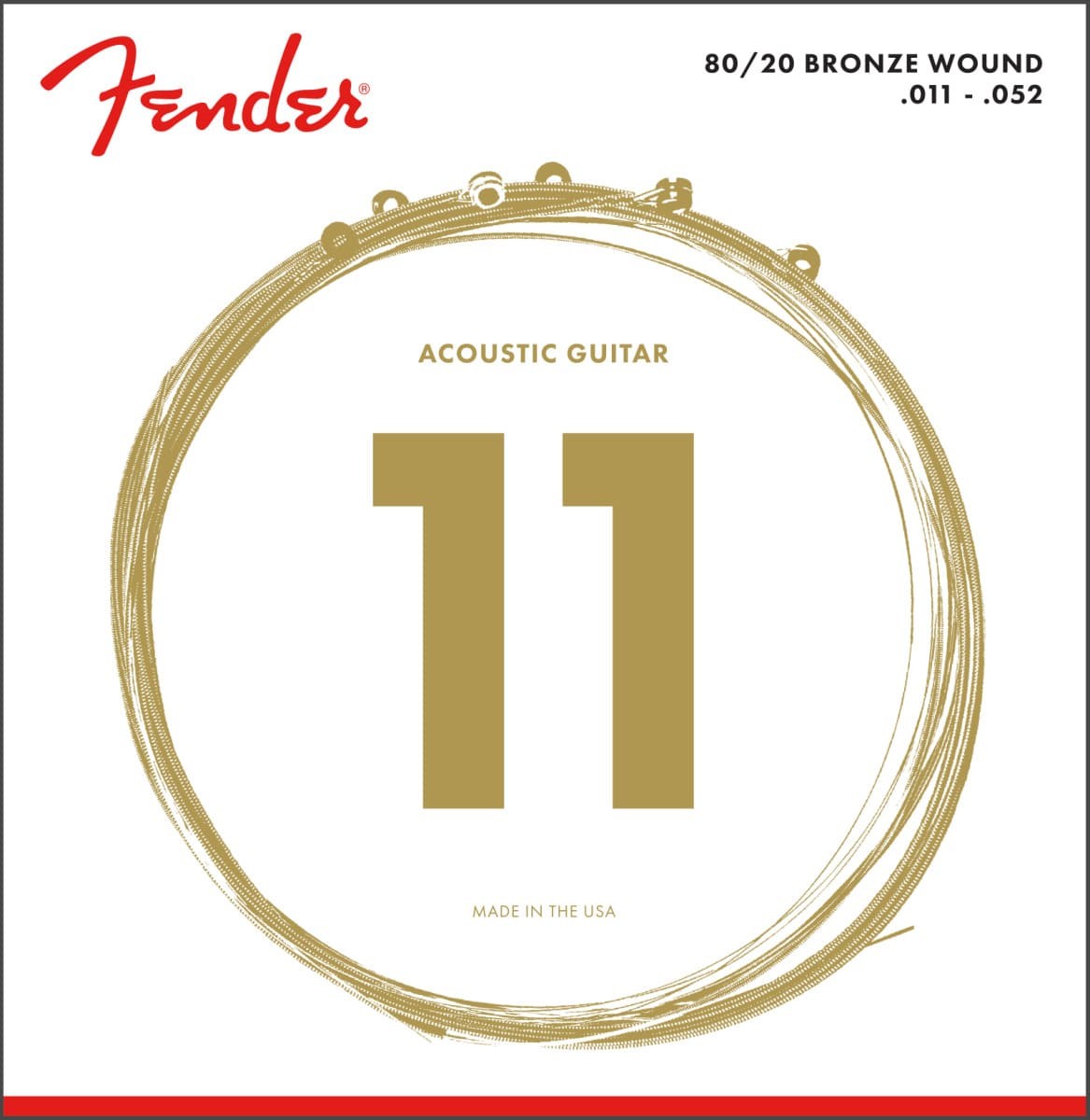 Encordoamento Violão Aço Fener 011 80/20 Bronze 