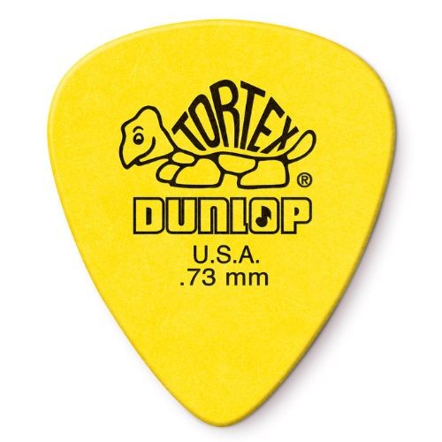 Palheta Dunlop Tortex Amarela 0.73 mm Pct C/12 418p 9932 