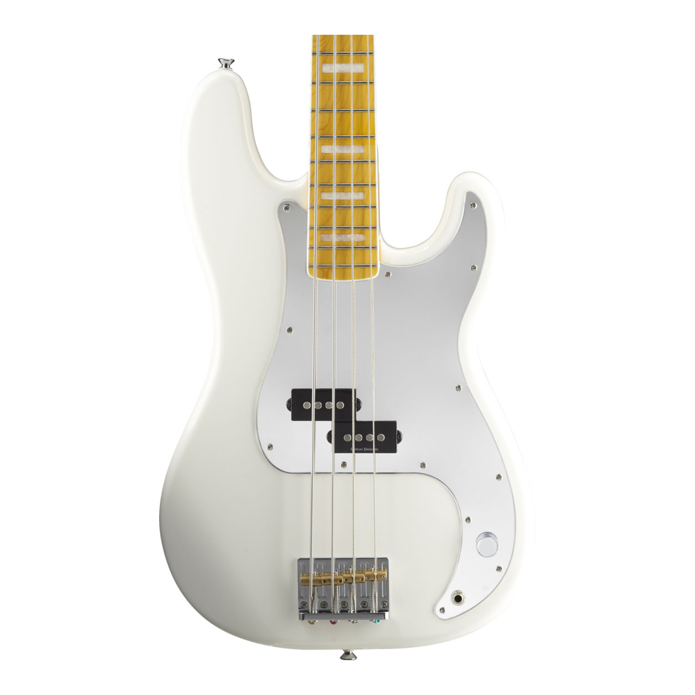 Baixo Fender Squier 4 Cordas Sig Série Chris Aiken P.bass 505 Olympic White 