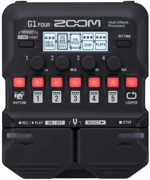 Pedaleira Zoom g1 Four Para Guitarra 