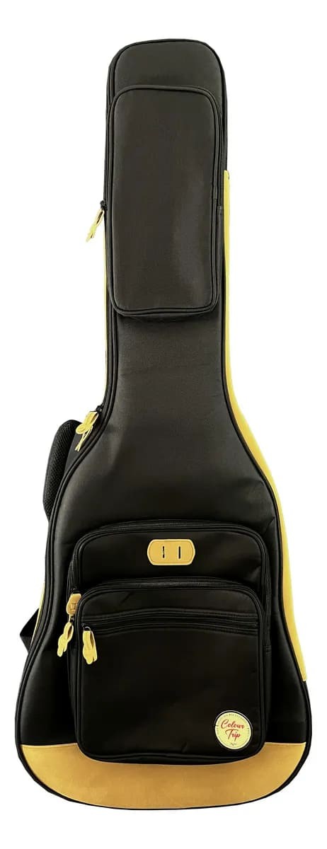 Gig Bag Tagima 20mm Solid Trip Color Yellow Black 
