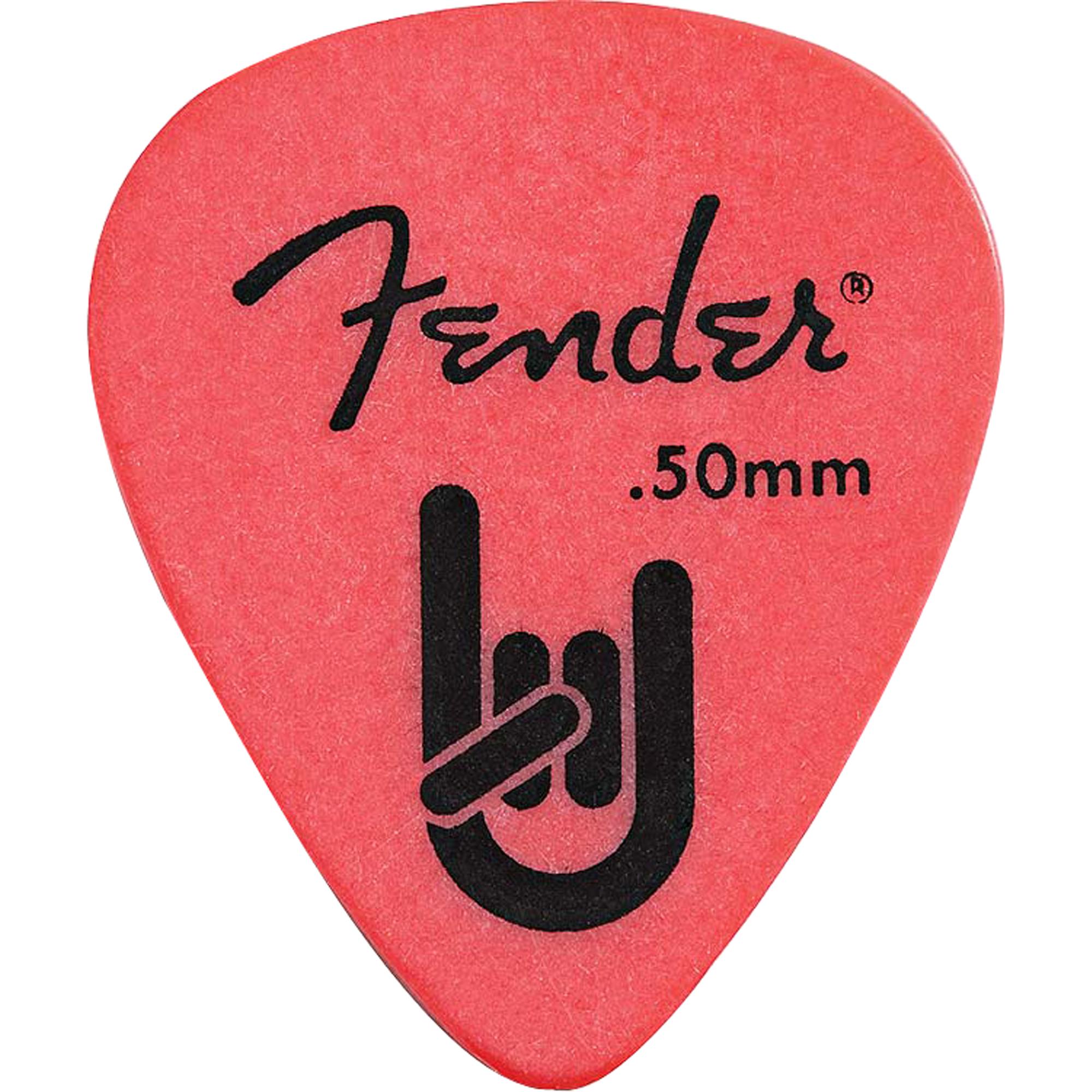 Palheta Rock-on Touring Pick 0.50 Thin Red Fender (c/ 12unid.) 