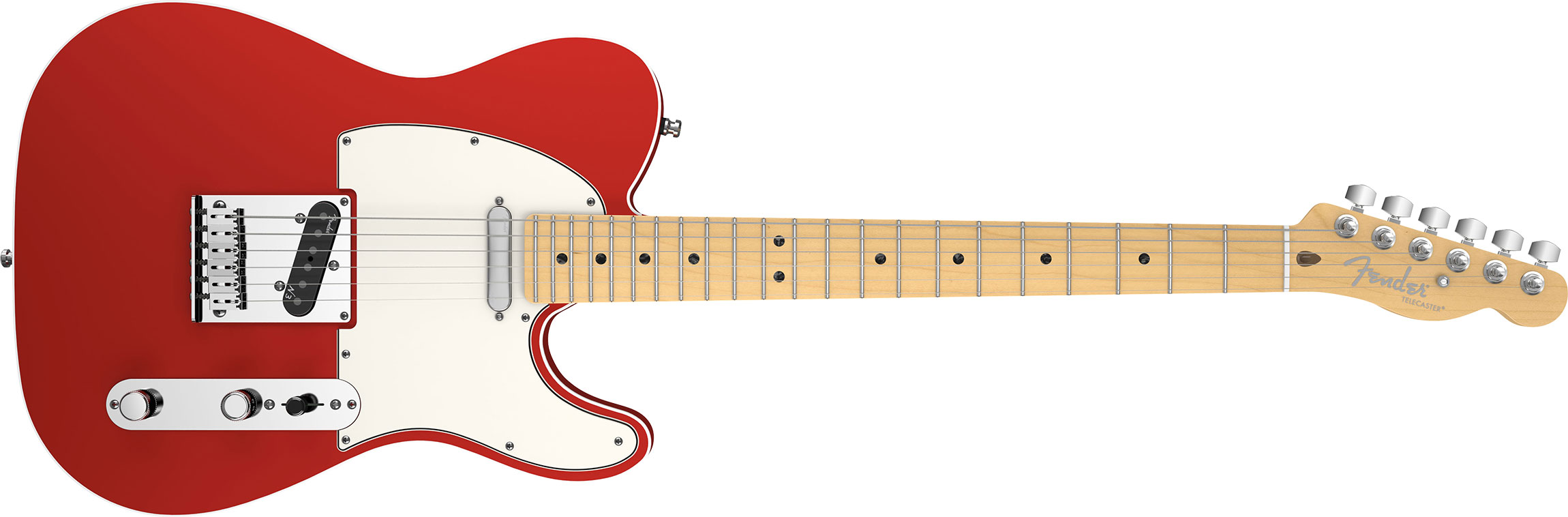 Guitarra Fender 011 9402 - am Deluxe Telecaster - 709 - Candy Apple Red 