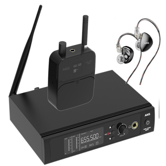Sistema de Monitor Pessoal Sem Fio Akg Wp-300 Iem 