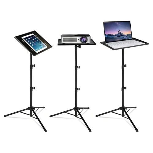 Suporte Para Projetor e Notebook Smart Sm-083 Tripé Ajustável 1,25m Preto 