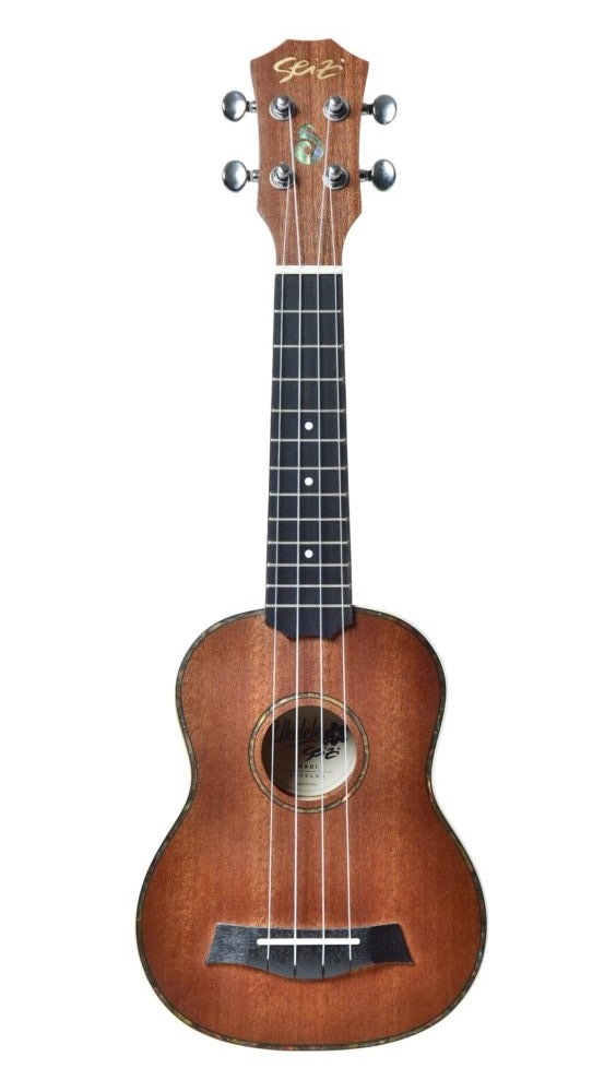 Ukulele Seizi Maui Plus Soprano Acústico Sapele Com Bag 