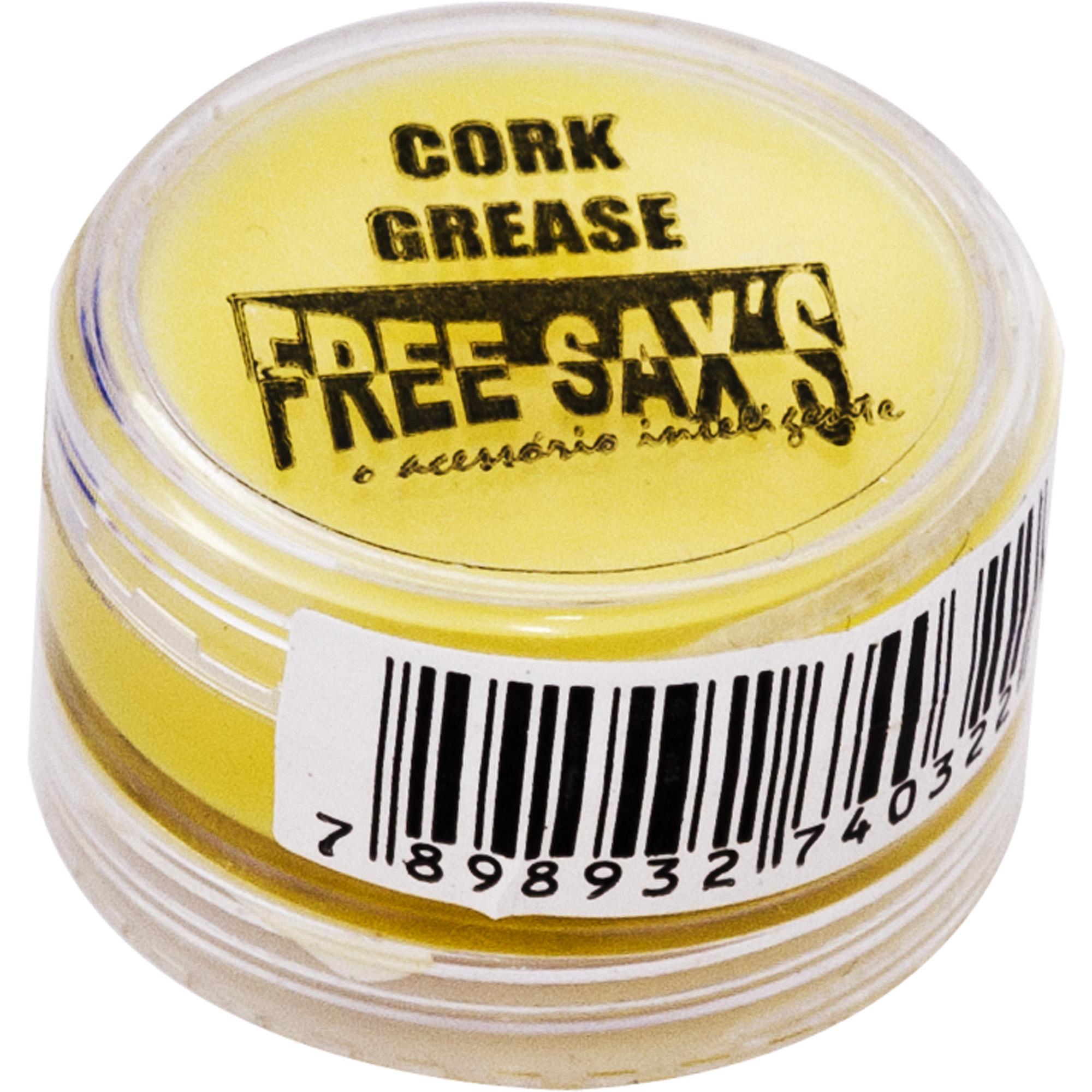 Grease Lubrificante de Cortiça Para Voltas e Encaixes Grease Cork 8 Amarelo Free Sax 