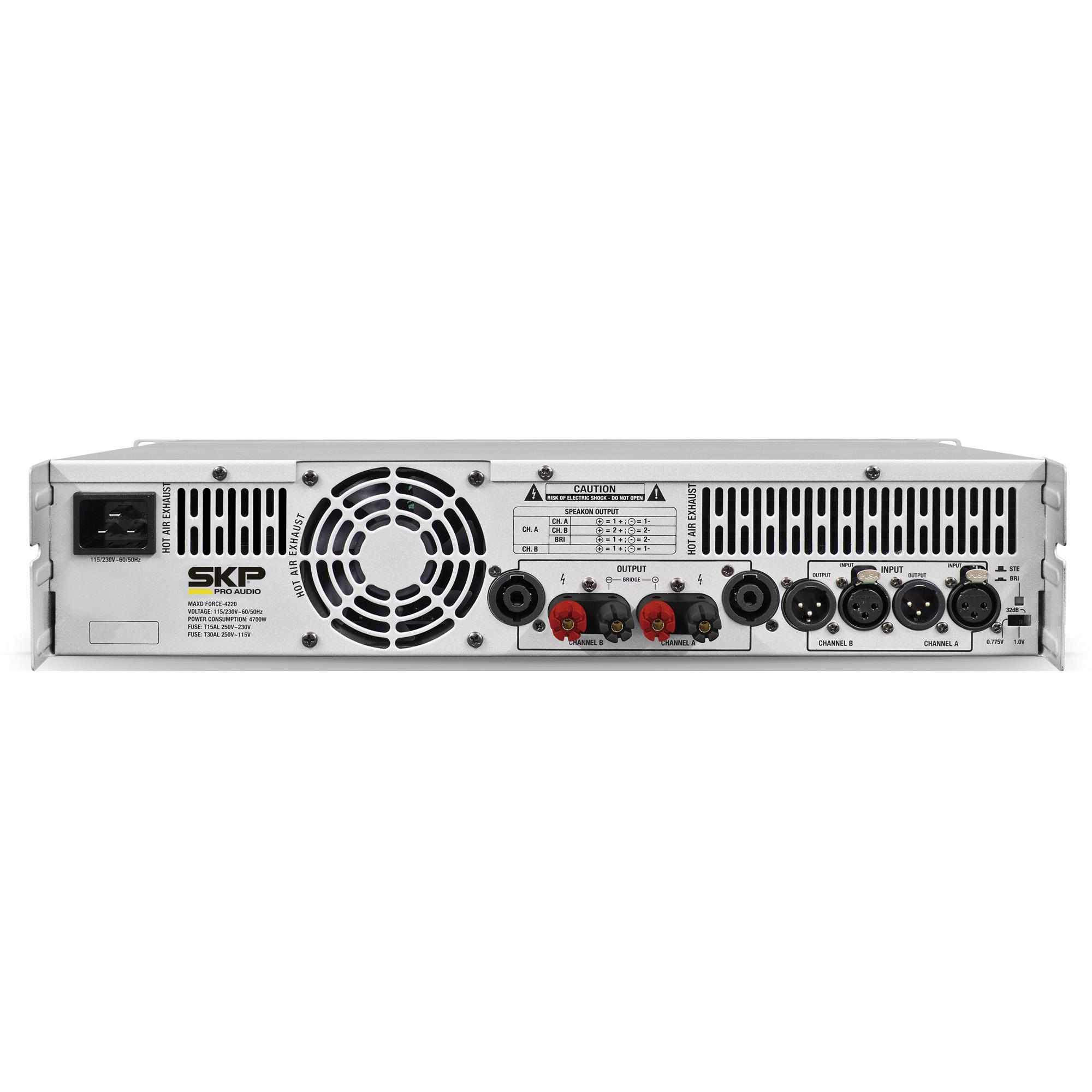 Amplificador "d" 4200w Maxd-4220 Prata Skp 