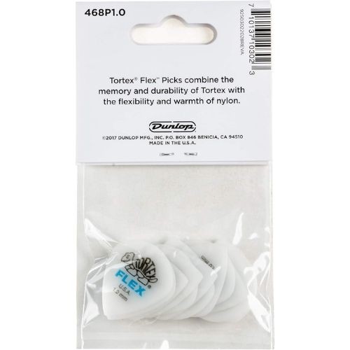 Palheta Tortex Flex Jazz Iii 1,00 mm Pct C/12 468p1.0 Dunlop 