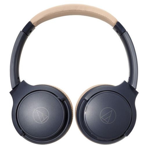 Fone Sem Fio Audio-technica Ath-s220bt Nbg Azul/bege Bluetooth 60h 