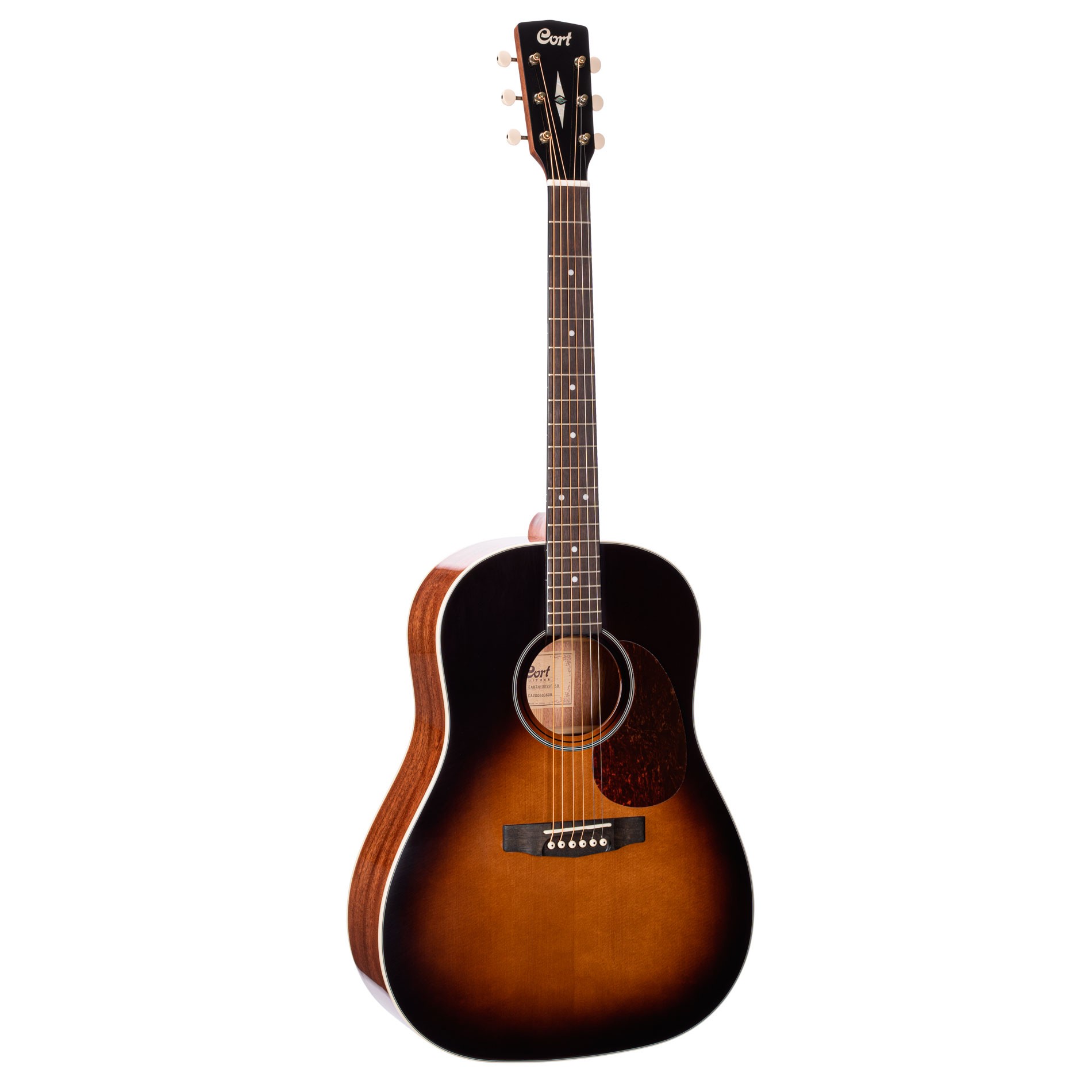 Violão Cort Earth100ss Aço Eletroacústico Sunburst 
