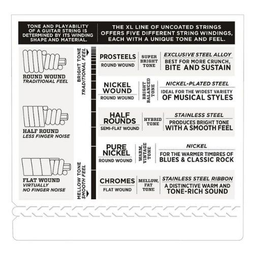 Encordoamento Para Baixo 4 Cordas 40-95 Escala Longa D'addario xl Nickel Exl22 