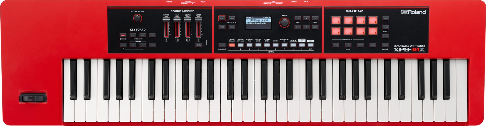 Teclado Sintetizador Roland Xps-10x Vermelho 