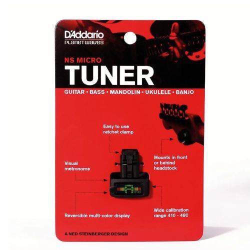 Afinador Cromático D'addario Micro Headstock Tuner Pw-ct-12 