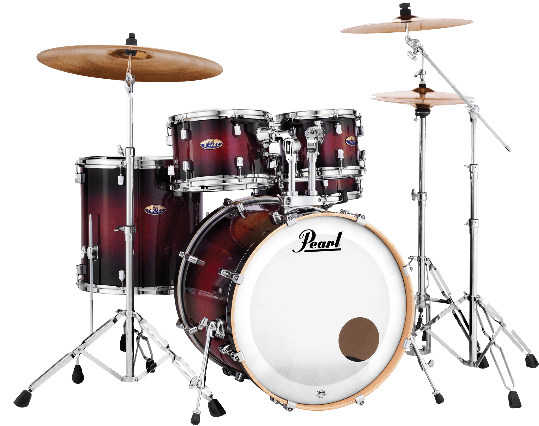 Bateria Shell Pack Pearl Decade 20" Gloss Deep Red Burst 