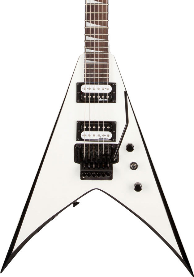 Guitarra Jackson King V291 White With Black Bevels 