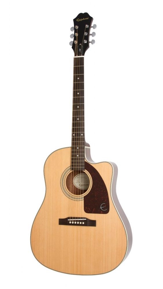 Violão Aço Elétrico Epiphone Aj210 Natural Com Case 