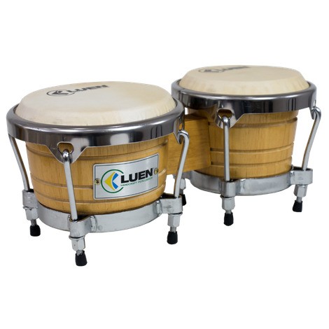 Bongo 6"e 7" Luen Madeira Natural Cromado Animal 45000 