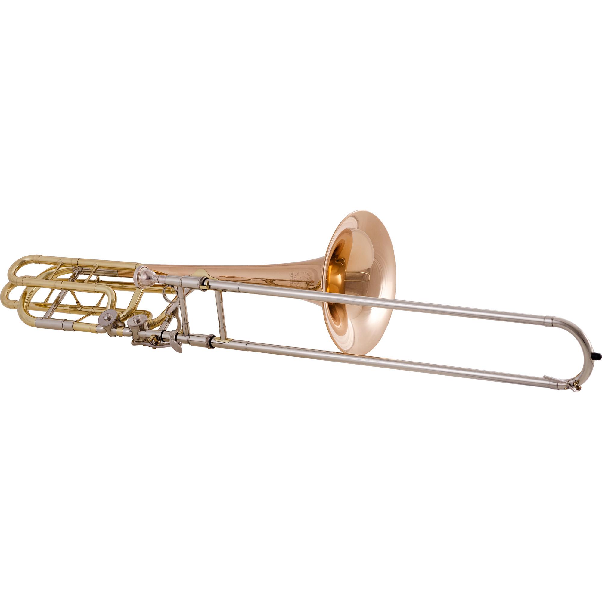 Trombone de Vara Baixo Bb/f/eb/d Hsl-830l Laqueado Harmonics 