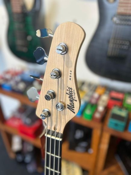 Baixo 4 Cordas Tagima Memphis Mb40 Owh Satin Precision Branco 