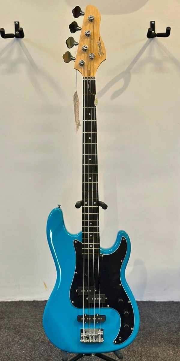 Contrabaixo Giannini Gp-100 Nb/bk 4 Cordas Navagio Blue Com Escudo Black 