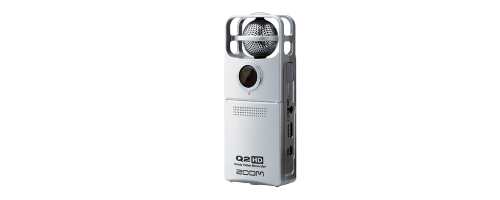 Gravador de Video Digital em hd Zoom q2 Hand Silver 