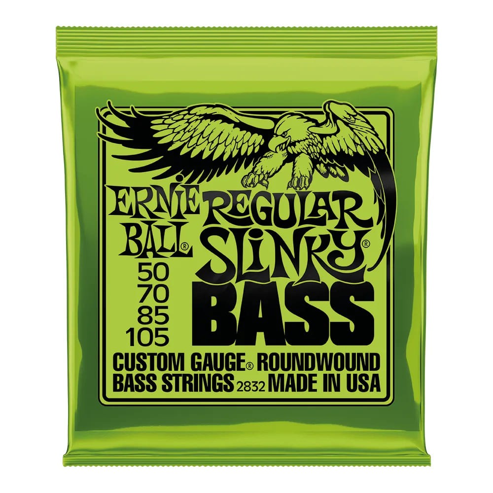 Corda Ernie Ball 050 Regular Slinky Níquel Para Baixo 4 Cordas 