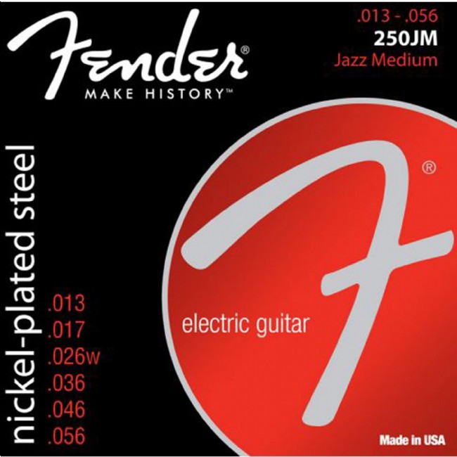 Encordoamento Fender Guitarra 013 Nickel 250jm               