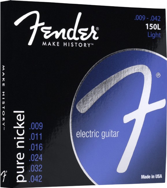 Encordoamento Fender Guitarra 009 Pure Nickel 250xl          