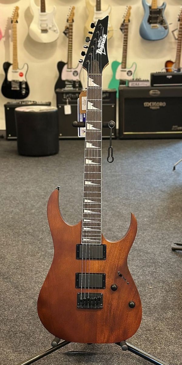 Guitarra Ibanez Gio rg Grg121dx-wnf Walnut Flat 2 Humbuckers 24 Trastes 