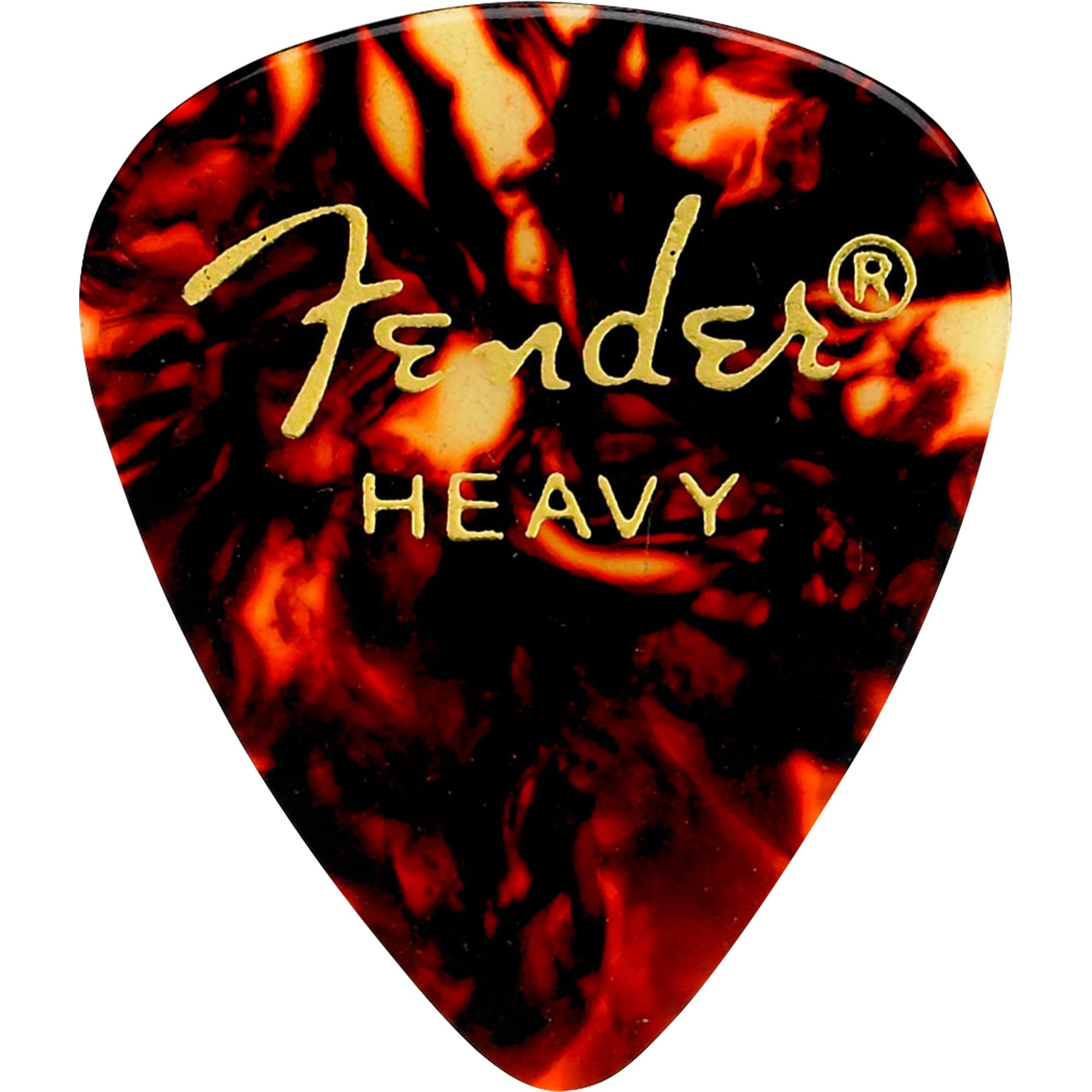 Palheta Guitarra Fender Celuloide Shell pk Heavy             