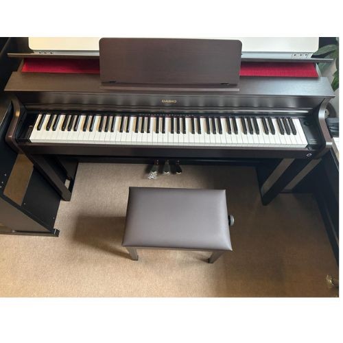 Piano Digital Casio Celviano Ap-300bn Marrom 88 Teclas Com Banqueta e Bluetooth 