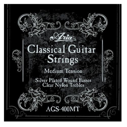 Encordoamento Violão Nylon Tensão Média Ags400ht Aria 