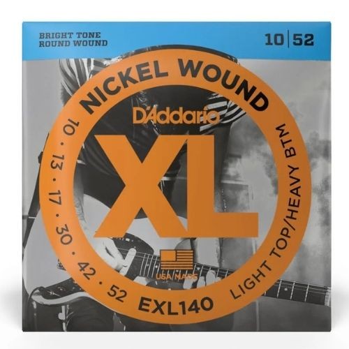 Encordoamento Para Guitarra 10-52 D'addario xl Nickel Exl140 