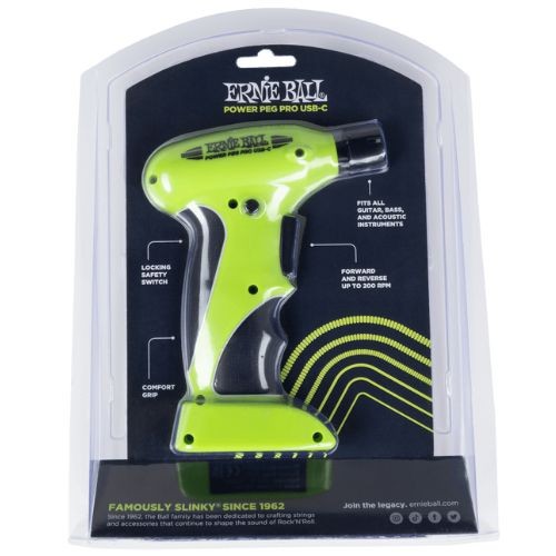 Encordoador Motorizado Ernie Ball Power Peg Pro P09626 Usb-c Recarregável 
