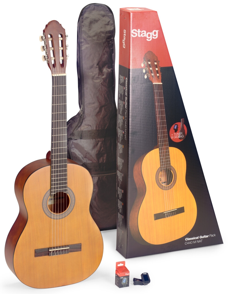 Violão Nylon Acustico Stagg ns Pak Com Capa e Afinador C440 