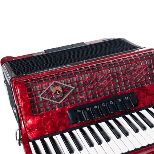 Acordeon Todeschini 41 Teclas e 120 Baixos Vermelho Com Bag Yw827 