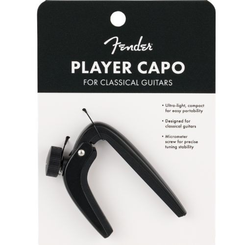 Capotraste Fender Player Classical Capo Para Violão Clássico Nylon Preto 
