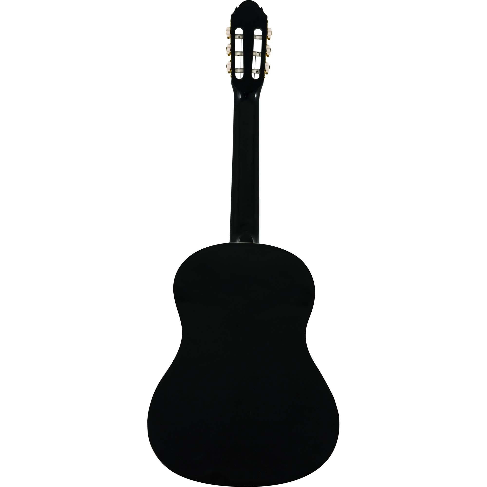 Violão Acústico Clássico Nylon Gc-10bk Preto Harmonics 