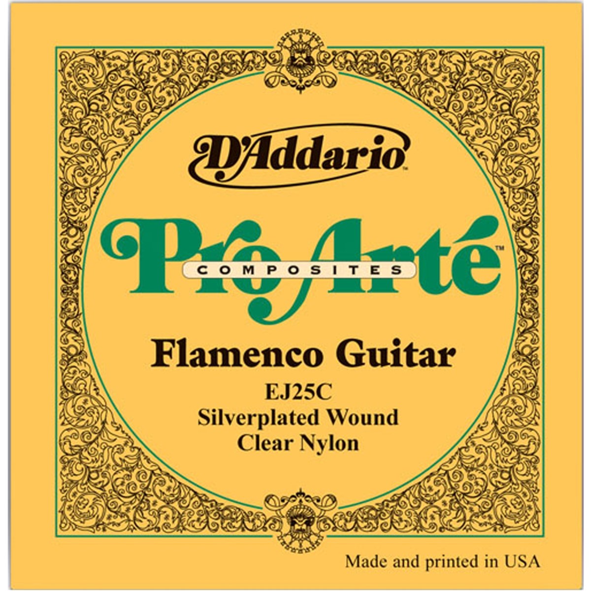 Encordoamento Violão Nylon D'addario Ej25c Norm Transp 