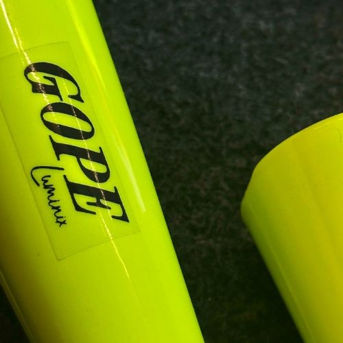 Agogô Duplo Gope Luminix Amarelo 678xa Profissional Com Baqueta 