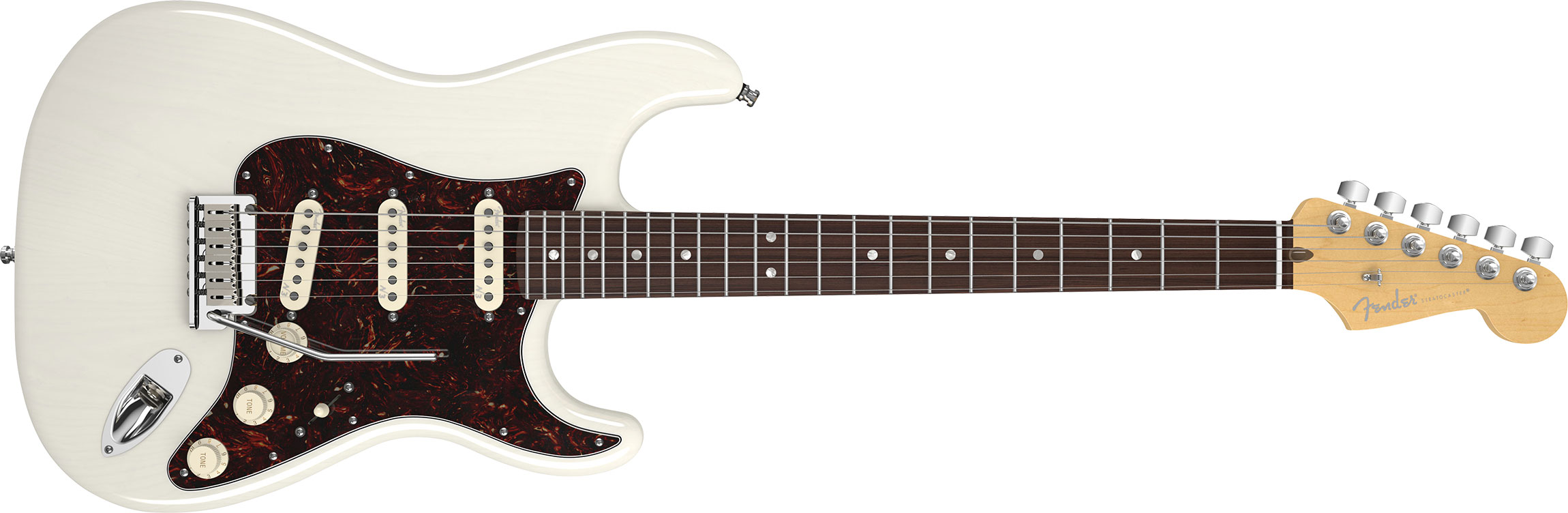 Guitarra Fender 011 9300 - am Deluxe Ash Stratocaster - 701 - White Blonde 