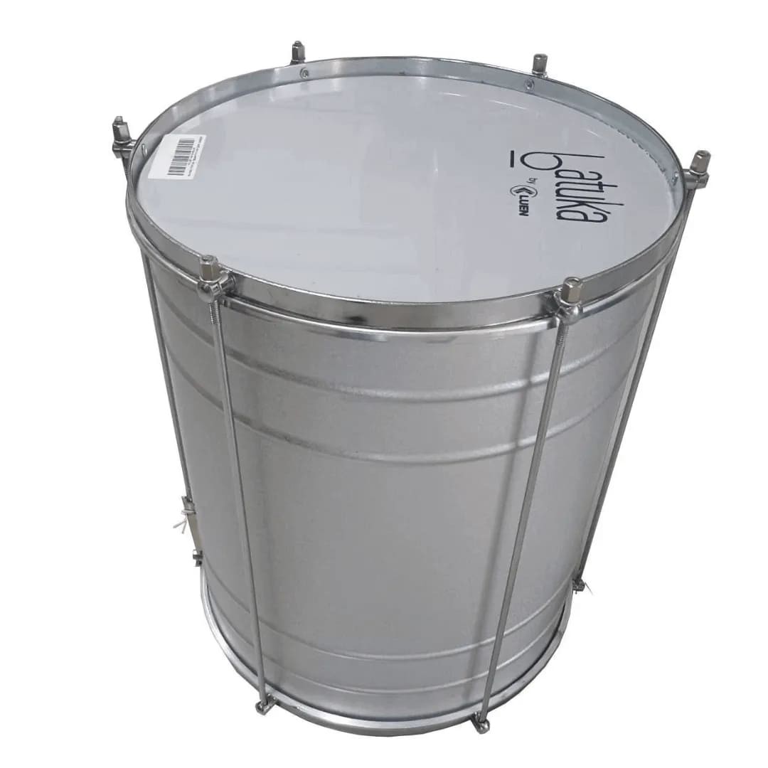 Surdo 45x14" Alumisteel 6 Afinações Aro Bola Crom Pele Leitosa Batuka by Luen 60030bcr 