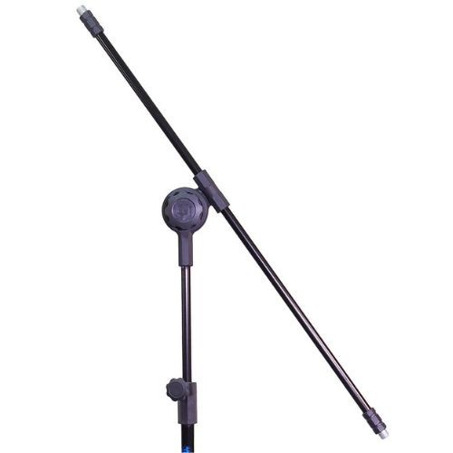 Pedestal Duplo Para 2 Microfones Visão Pe-03ft bk Girafa Telescópico Preto Com Base de Ferro 