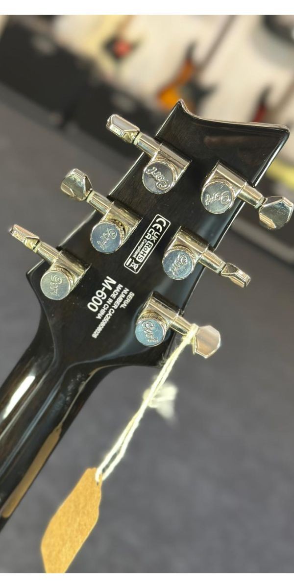 Guitarra Les Paul Cort M600 Trans Black Burst hh Com Locking Tuners 