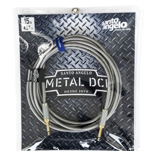 Cabo P10 P10 Santo Angelo Metal Dci Silver 4,57m 1,00mm² 17awg 