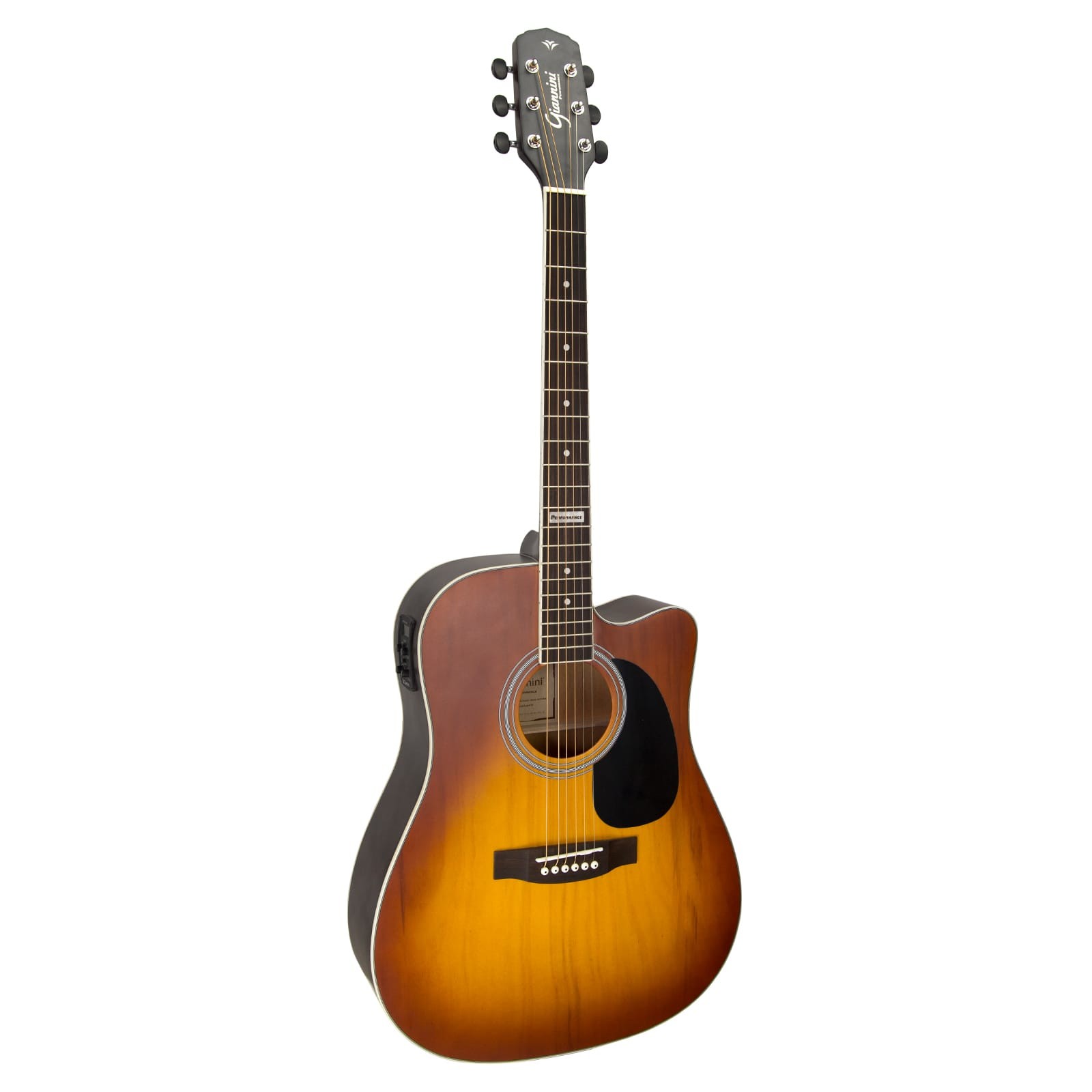 Violão Aço Eletroacústico Giannini Performance Gf-1d Ceq Honey Burst (hb) 