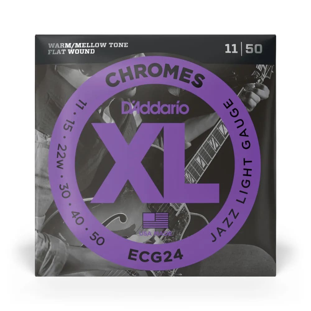 Encordoamento Para Guitarra 11-50 D'addario xl Chromes Ecg24 